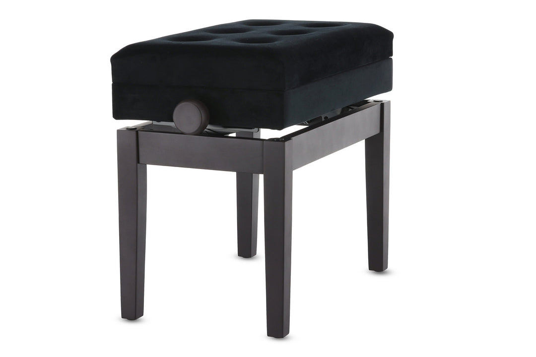 GEWA Piano bench Deluxe Compartment - mattapintainen ruusupuu