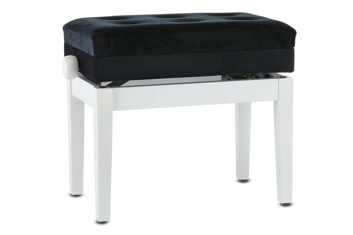 GEWA Piano bench Deluxe Compartment - White matt