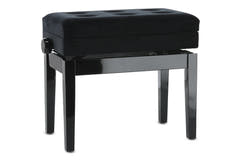 GEWA Pianotuoli Deluxe - säilytystila - Black highgloss
