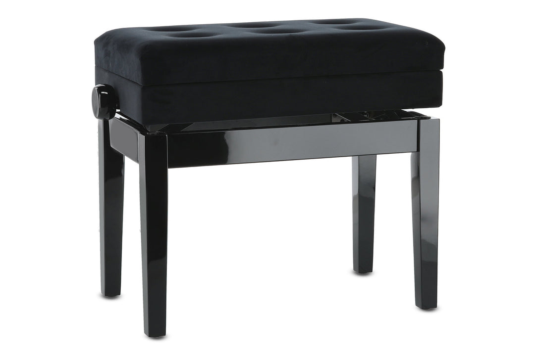 GEWA Pianotuoli Deluxe - säilytystila - Black highgloss