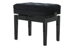 GEWA Pianotuoli Deluxe - säilytystila - Black highgloss