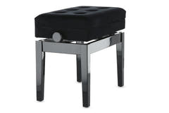GEWA Pianotuoli Deluxe - säilytystila - Black highgloss