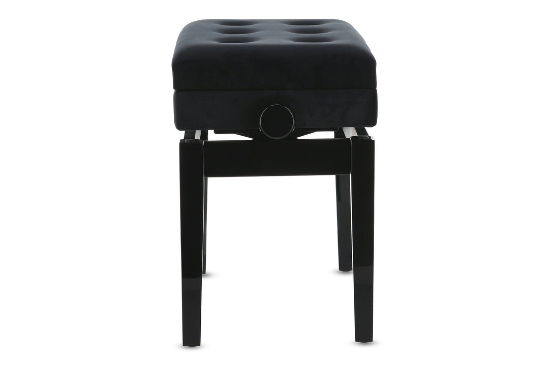 GEWA Pianotuoli Deluxe - säilytystila - Black highgloss