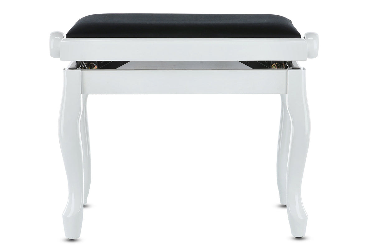 GEWA Piano bench Deluxe Classic - White highgloss