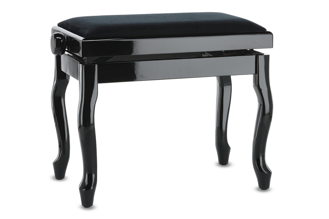 GEWA Pianotuoli Deluxe Classic - Black highgloss