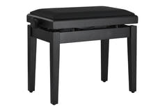 GEWA pianojakkara Deluxe Autolift Vinyl - Black matt (Seat black)