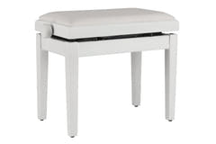 GEWA Pianojakkara Deluxe Autolift Vinyl - White matt (White seat)