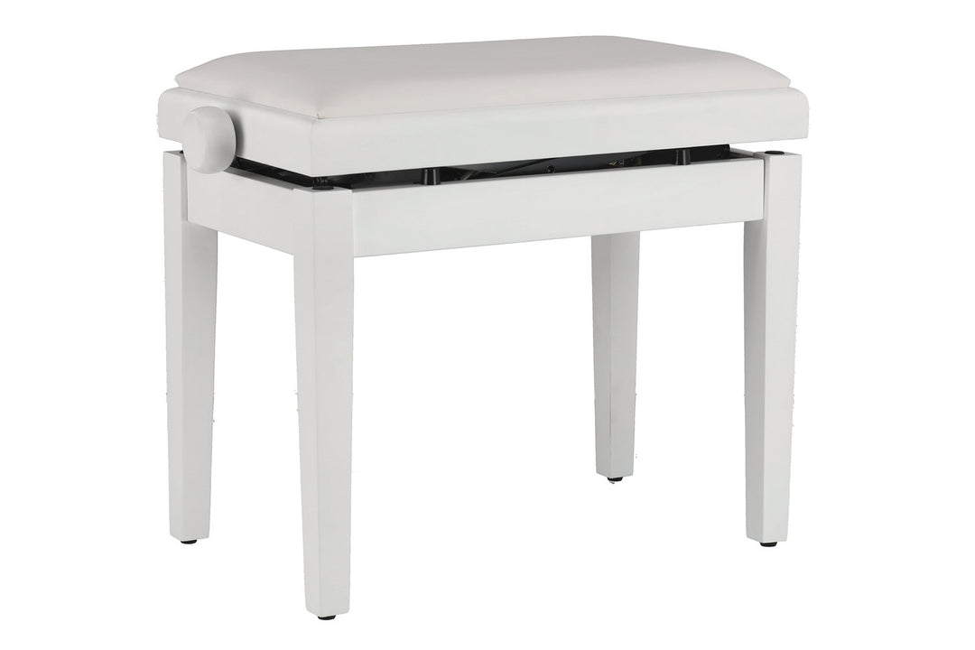 GEWA Pianojakkara Deluxe Autolift Vinyl - White matt (White seat)