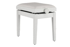 GEWA Pianojakkara Deluxe Autolift Vinyl - White matt (White seat)