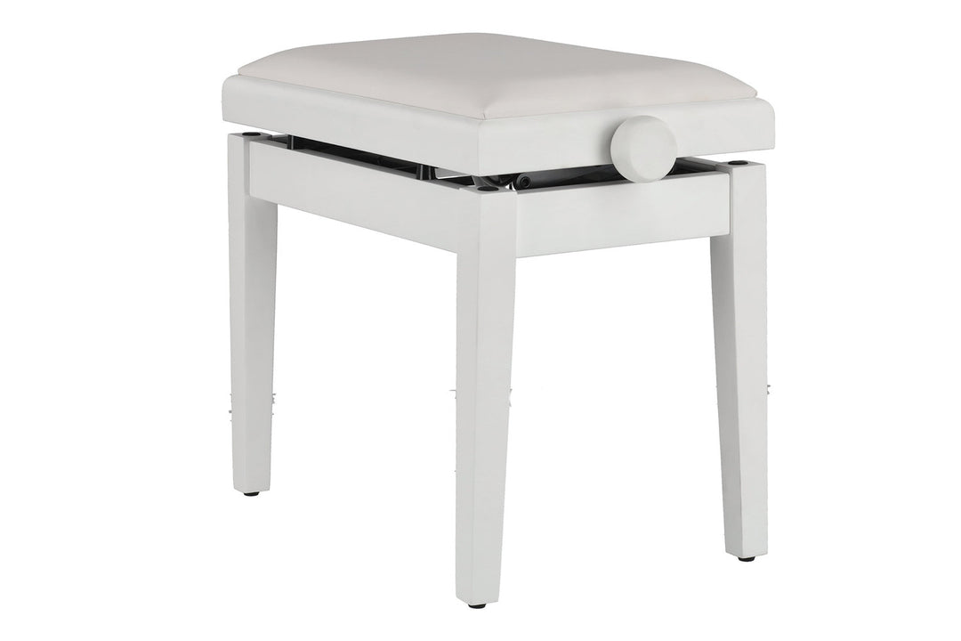 GEWA Pianojakkara Deluxe Autolift Vinyl - White matt (White seat)
