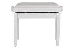 GEWA Pianojakkara Deluxe Autolift Vinyl - White matt (White seat)