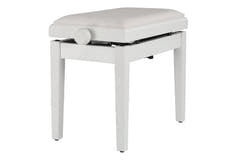 GEWA Pianojakkara Deluxe Autolift Vinyl - White matt (White seat)