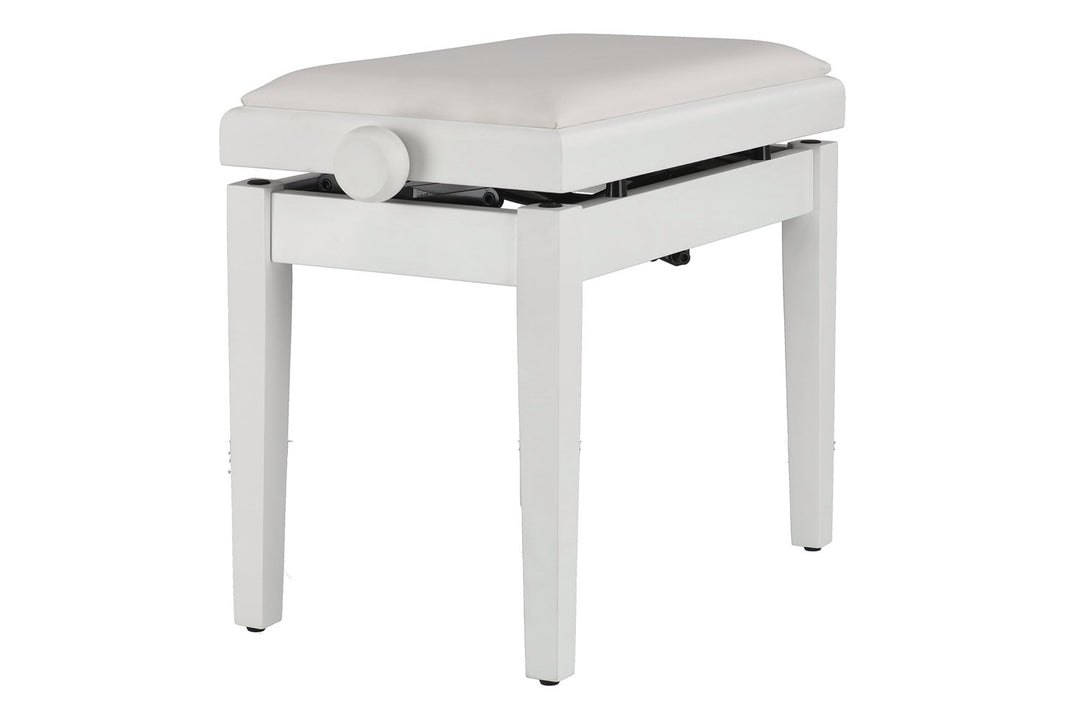GEWA Pianojakkara Deluxe Autolift Vinyl - White matt (White seat)