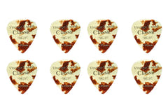 Pick Boy Vintage Classic T-Shell plektre, kort, 0,75 mm, 8 stk.