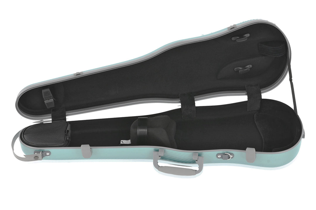PURE GEWA Form shaped viulut cases Polycarbonate FUN - 4/4 - 1/2 (Green / Black)