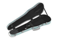 PURE GEWA Form shaped viulut cases Polycarbonate FUN - 4/4 - 1/2 (Green / Black)
