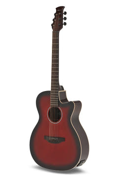 Applause sähköakustinen Guitar Jump OM Electro Cut Gloss – Cherry Burst (AEO-69-CB)