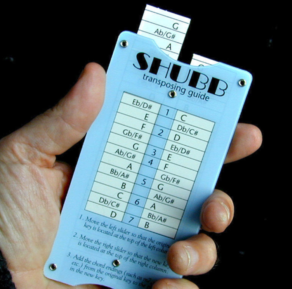Shubb TG1 transponeringsguide til capo