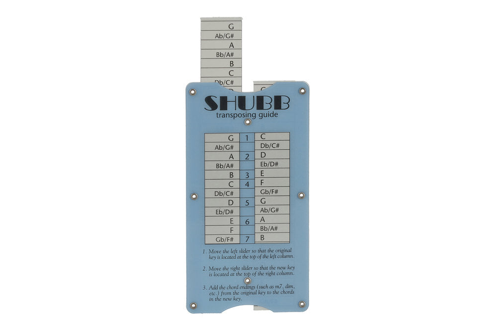 Shubb TG1 transponeringsguide til capo