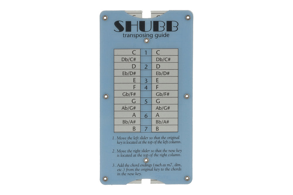 Shubb TG1 transponeringsguide til capo