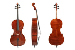 GEWA Sonata Europa cello 4/4, sat op med carbonbue og taske