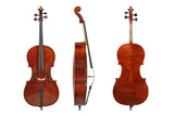 GEWA Sonata Europa cello 4/4, sat op med carbonbue og taske