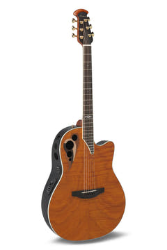 Ovation E-Acoustic Guitar Celebrity Elite Deluxe Plus Ltd 2026 Deep Contour – Amber Satin (CDX40P-FM-G)