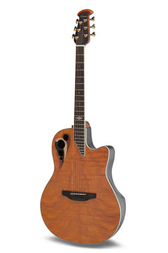 Ovation E-Acoustic Guitar Celebrity Elite Deluxe Plus Ltd 2026 Deep Contour – Amber Satin (CDX40P-FM-G)