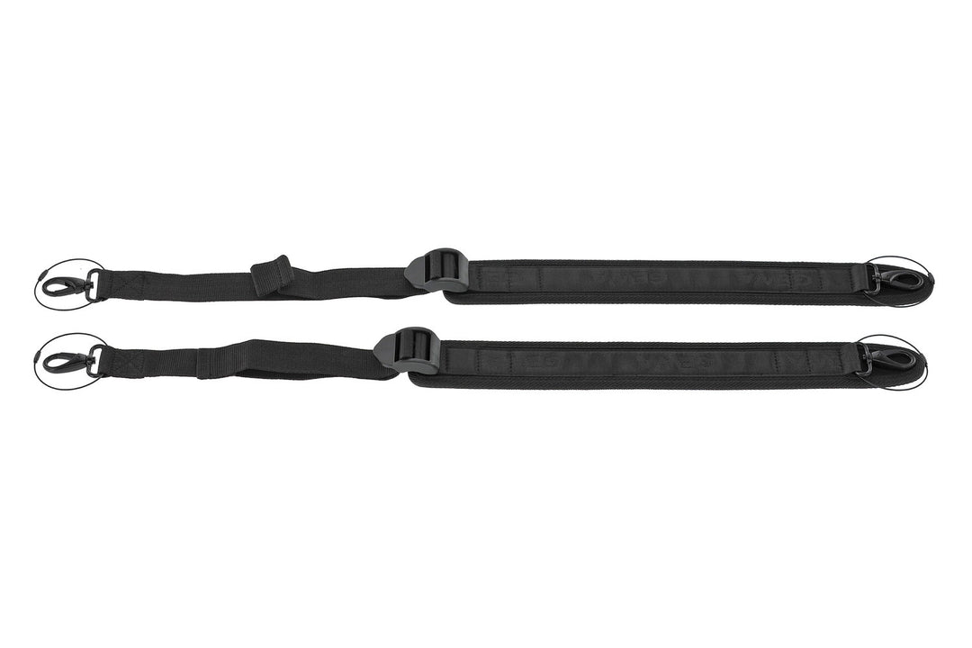 GEWA Violin case Air 2.1 - Reppuhihnat, 2 kpl (Black carabiner 56-96 cm)