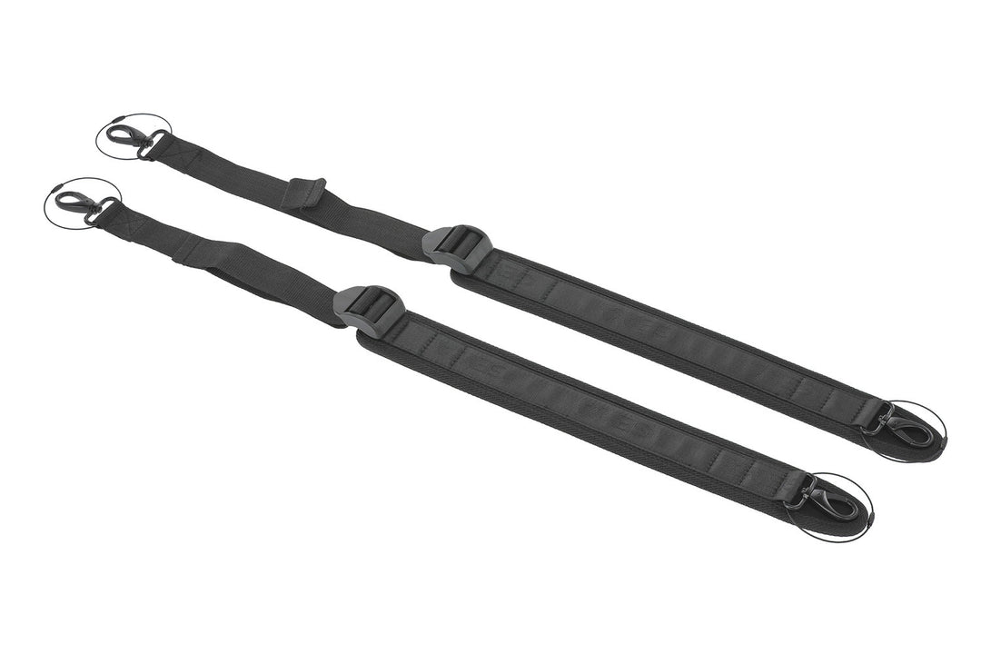 GEWA Violin case Air 2.1 - Reppuhihnat, 2 kpl (Black carabiner 56-96 cm)