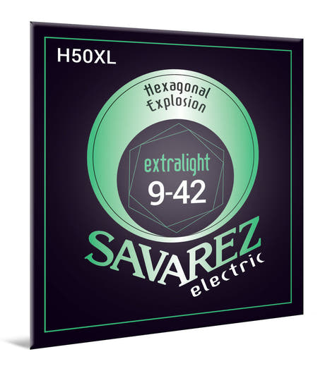Savarez H50XL Hexagonal Explosion, extra light .009–.042