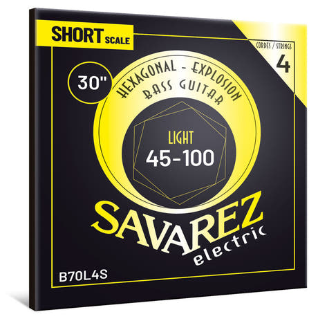 Savarez B70L4S Hexagonal Explosion 4-kielinen basso, light short scale