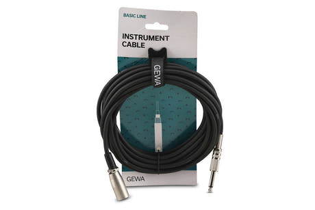 GEWA Basic Line instrumentkabel 6 m, mono-jack til XLR-han