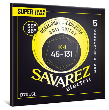 Savarez B70L5L Hexagonal Explosion bassokielet, light super long scale