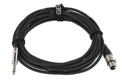 GEWA Pro Line mikrofonkabel 6 m, XLR-hun til mono-jack