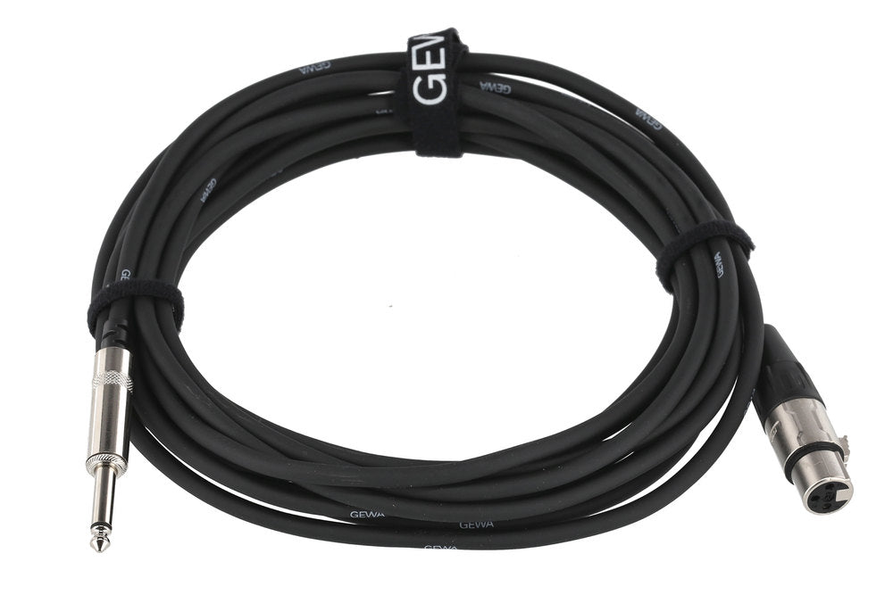 GEWA Pro Line mikrofonkabel 6 m, XLR-hun til mono-jack