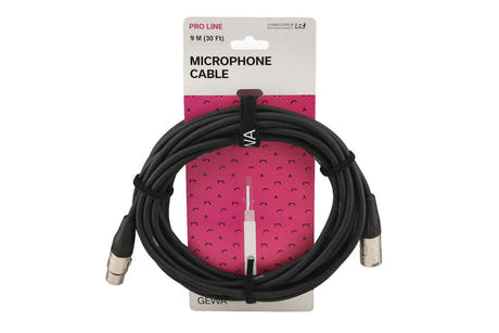 GEWA Pro Line mikrofonkabel 9 m, XLR-hun til XLR-han