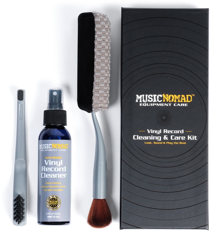 MusicNomad MN890 6'n1 vinyylilevyjen puhdistussarja