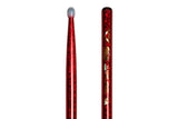 Vater Color Wrap 5A Red Sparkle trommestikker, hickory, nylonspids