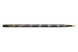 Vater Color Wrap 5A Black Optic trommestikker, hickory, træspids