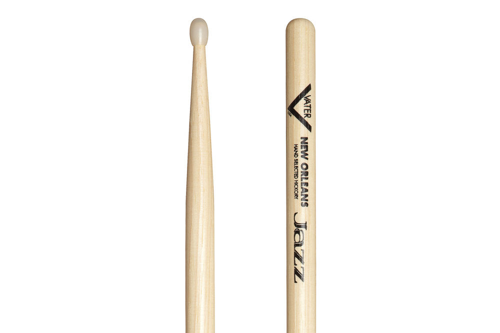 Vater New Orleans Jazz -rummunkapulat, hikkori, nailonkärki