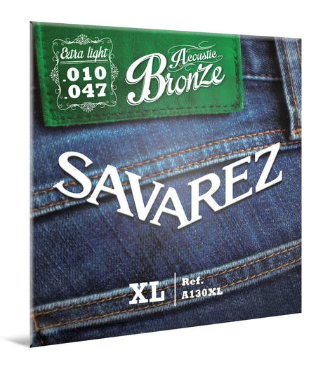 Savarez A130XL Bronze -western-kitaran kielet, extra light .010–.047