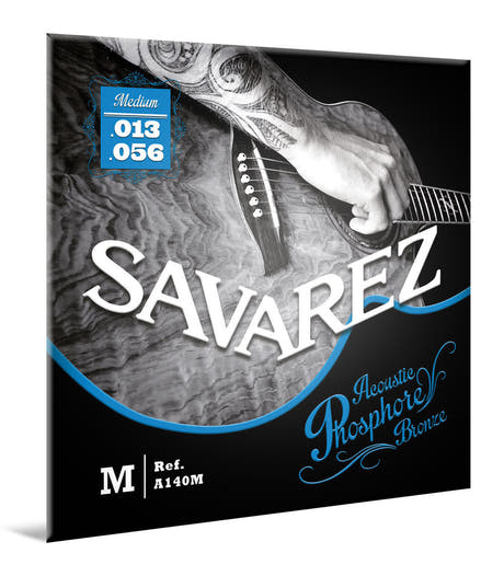 Savarez A140M Acoustic Phosphor Bronze, medium .013–.056