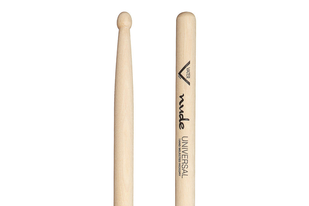 Vater Nude Universal trommestikker, hickory, træspids