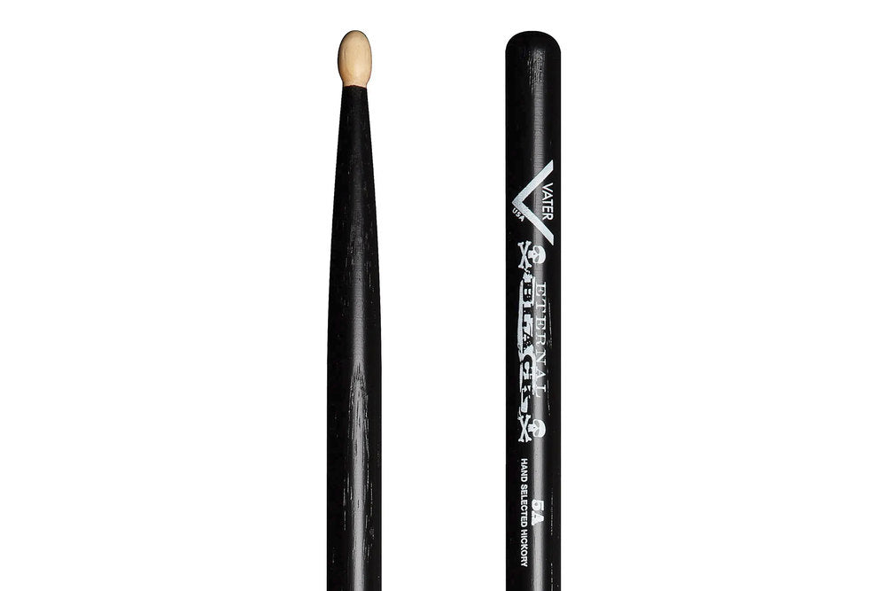 Vater Eternal Black 5A trommestikker, hickory, træspids