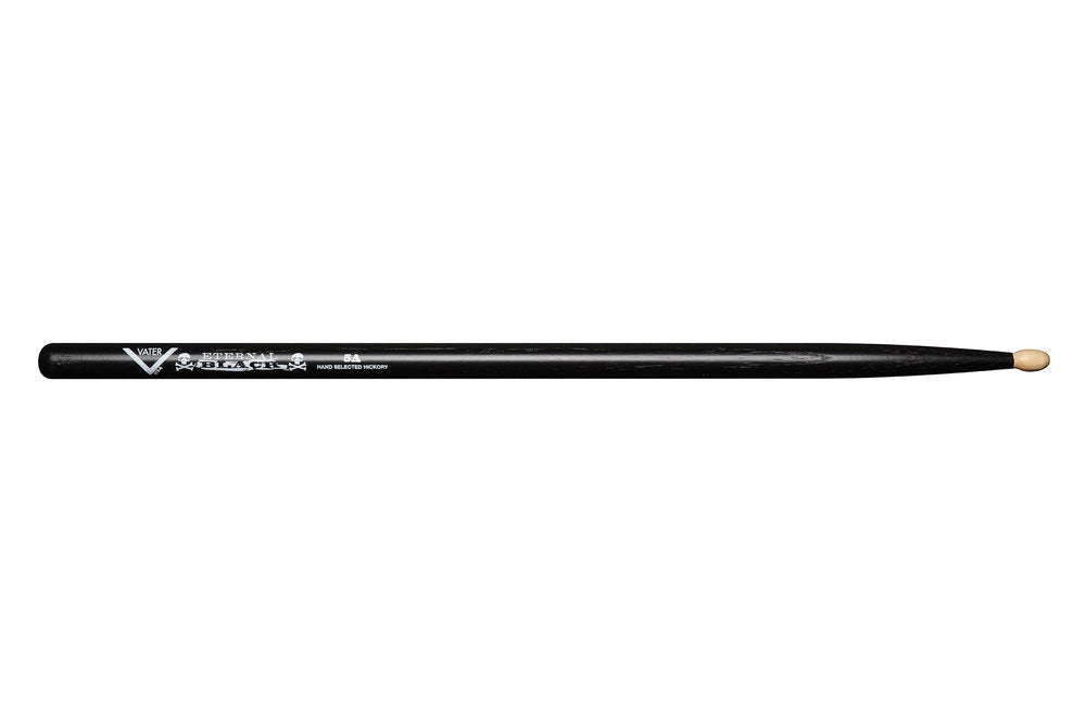 Vater Eternal Black 5A trommestikker, hickory, træspids