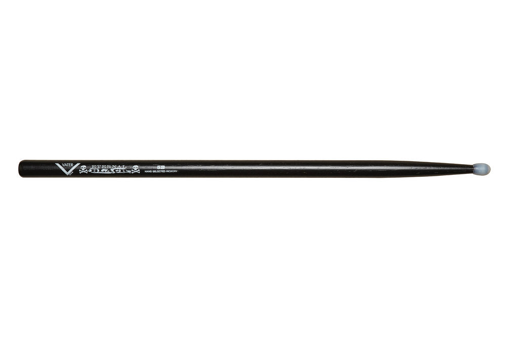 Vater Eternal Black 5B trommestikker, hickory, nylonspids