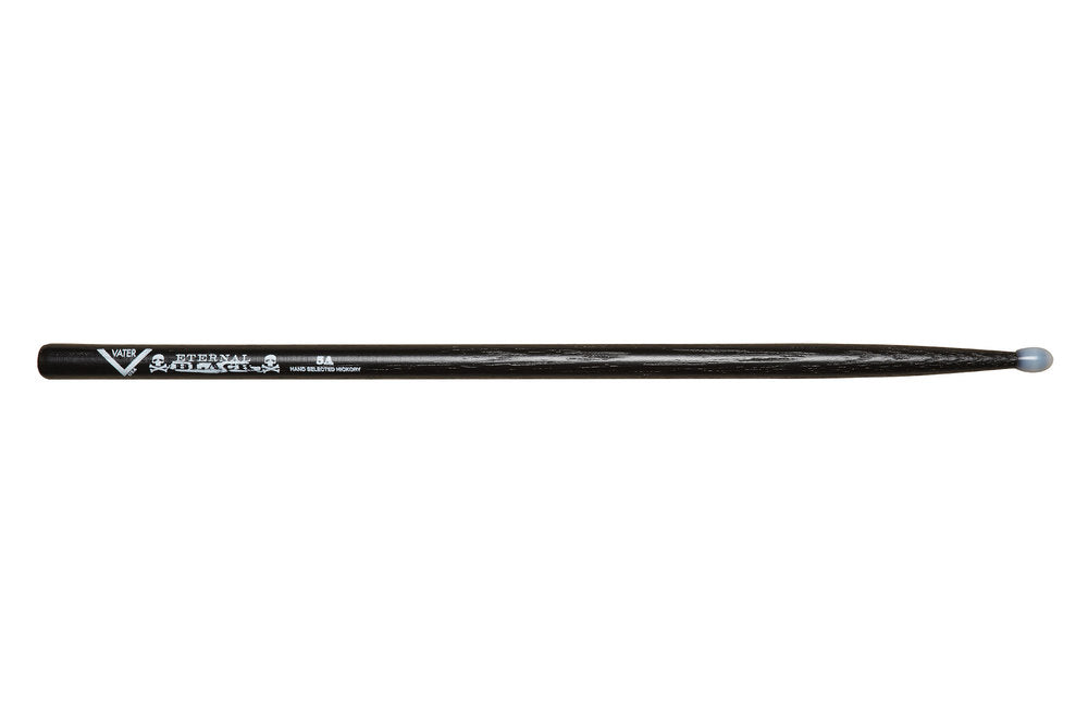 Vater Eternal Black 5A trommestikker, hickory, nylonspids