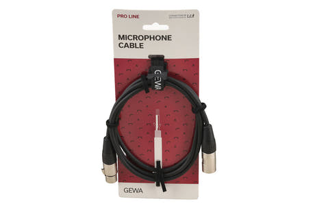 GEWA Pro Line -mikrofonikaapeli 1,5 m, XLR-naaras–XLR-uros