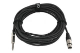 GEWA Pro Line mikrofonkabel 9 m, XLR-hun til mono-jack